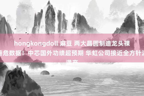 hongkongdoll 麻豆 两大晶圆制造龙头裸露垂危数据！中芯国外功绩超预期 华虹公司接近全方针满产