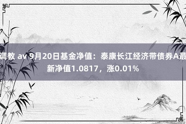 调教 av 9月20日基金净值：泰康长江经济带债券A最新净值1.0817，涨0.01%