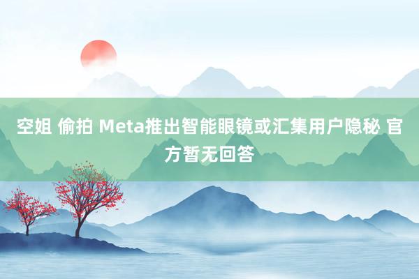 空姐 偷拍 Meta推出智能眼镜或汇集用户隐秘 官方暂无回答