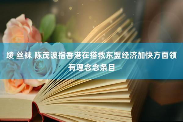 绫 丝袜 陈茂波指香港在搭救东盟经济加快方面领有理念念条目