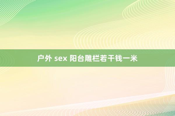 户外 sex 阳台雕栏若干钱一米