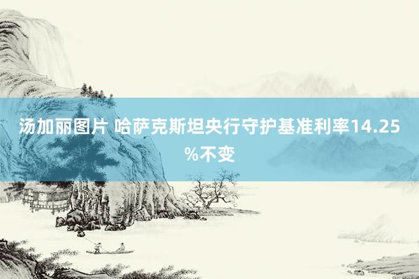 汤加丽图片 哈萨克斯坦央行守护基准利率14.25%不变