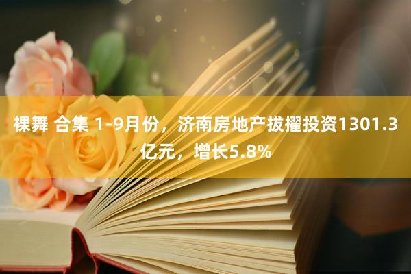 裸舞 合集 1-9月份，济南房地产拔擢投资1301.3亿元，增长5.8%