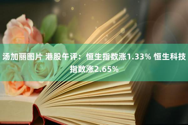 汤加丽图片 港股午评：恒生指数涨1.33% 恒生科技指数涨2.65%