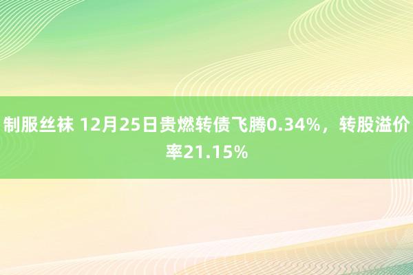 制服丝袜 12月25日贵燃转债飞腾0.34%，转股溢价率21.15%